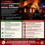 Трагедия в Старосултанбеково: огонь унес жизнь человека